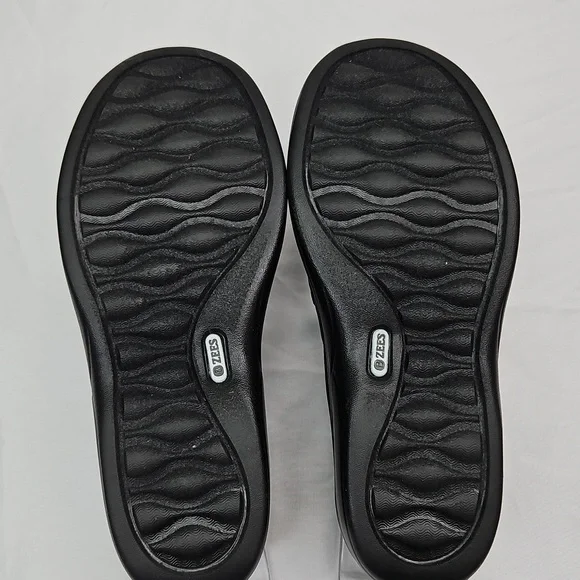 Lifestride With BZEES Airstep Black Rhinestone Slip On Loafers Size 7 - Picture 6 of 8